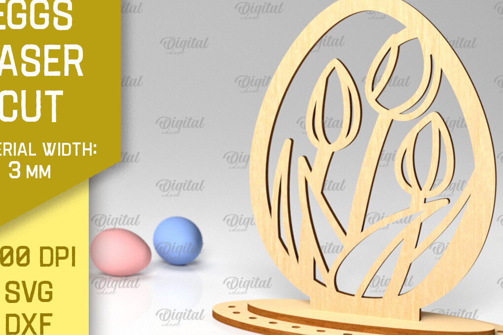 Intra απο ξύλο plywood 3mm-4mm πάχος - Πασχαλινό αυγό με λέιζερ. 3D Πασχαλινή διακόσμηση  Δίασταση 15x15 cm INTRAFABR-88589382