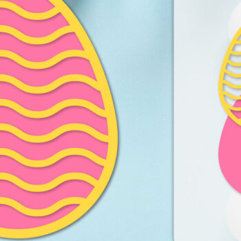 Intra απο ξύλο plywood 3mm-4mm πάχος - με στρώσεις πασχαλινών αυγών Δίασταση 20x20 cm INTRAFABR-115684430 - Image 1