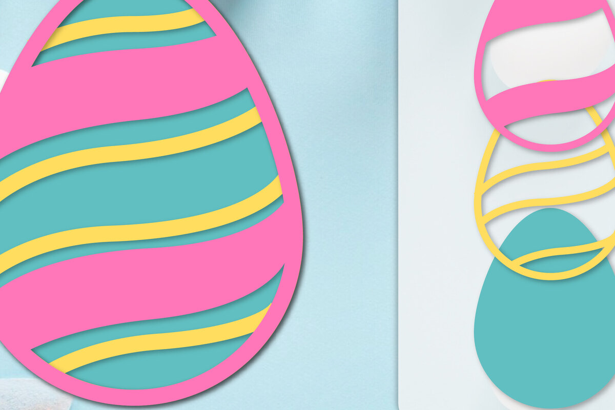 Intra απο ξύλο plywood 3mm-4mm πάχος - με στρώσεις πασχαλινών αυγών Δίασταση 20x20 cm INTRAFABR-115684802