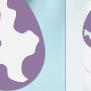 Intra απο ξύλο plywood 3mm-4mm πάχος - με στρώσεις πασχαλινών αυγών Δίασταση 20x20 cm INTRAFABR-115684820