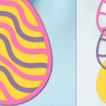 Intra απο ξύλο plywood 3mm-4mm πάχος - ΔΕΜΑΤΑ κοπής με λέιζερ με στρώσεις πασχαλινών αυγών 12 Δίασταση 20x20 cm INTRAFABR-115684832 - Image 5