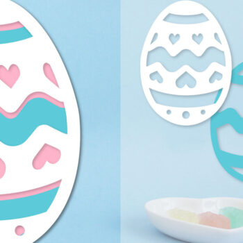 Intra απο ξύλο plywood 3mm-4mm πάχος - Πασχαλινό αυγό με στρώσεις Papercut  Δίασταση 15x15 cm INTRAFABR-91569690 - Image 1