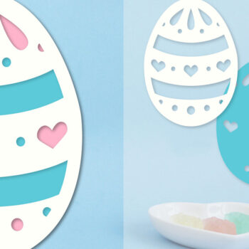 Intra απο ξύλο plywood 3mm-4mm πάχος - Πασχαλινό αυγό με στρώσεις Papercut  Δίασταση 15x15 cm INTRAFABR-91569715 - Image 1