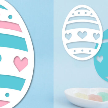 Intra απο ξύλο plywood 3mm-4mm πάχος - Πασχαλινό αυγό με στρώσεις Papercut  Δίασταση 15x15 cm INTRAFABR-91569772 - Image 1