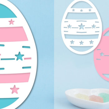 Intra απο ξύλο plywood 3mm-4mm πάχος - Πασχαλινά αυγά Papercut  Πακέτα Δίασταση 15x15 cm INTRAFABR-91671417 - Image 2