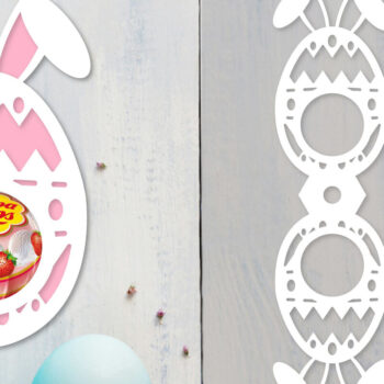 Intra απο ξύλο plywood 3mm-4mm πάχος - Πασχαλινή θήκη για γλειφιτζούρι  Δίασταση 15x15 cm INTRAFABR-92104195 - Image 1