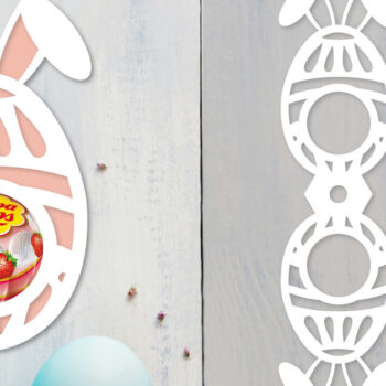 Intra απο ξύλο plywood 3mm-4mm πάχος - Πασχαλινή θήκη για γλειφιτζούρι  Δίασταση 15x15 cm INTRAFABR-92104374 - Image 1