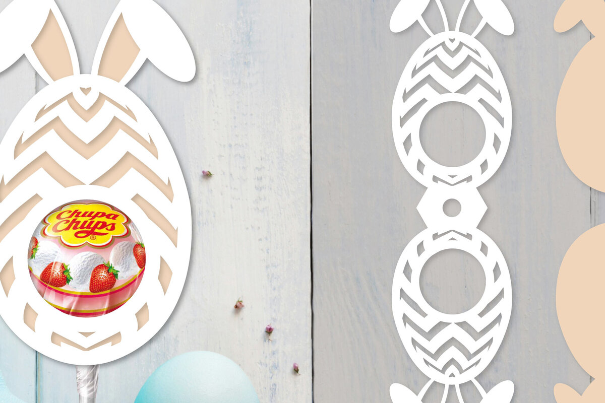 Intra απο ξύλο plywood 3mm-4mm πάχος - Πασχαλινή θήκη για γλειφιτζούρι  Δίασταση 15x15 cm INTRAFABR-92026234