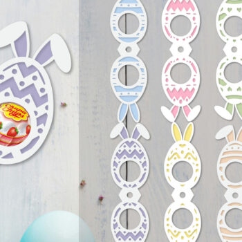 Intra απο ξύλο plywood 3mm-4mm πάχος - Πακέτο  θήκης πασχαλινών αυγών Δίασταση 15x15 cm INTRAFABR-92104761 - Image 1