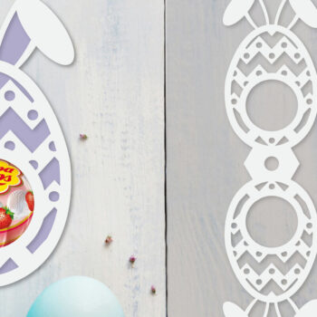 Intra απο ξύλο plywood 3mm-4mm πάχος - Πακέτο  θήκης πασχαλινών αυγών Δίασταση 15x15 cm INTRAFABR-92104761 - Image 5