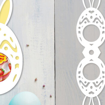 Intra απο ξύλο plywood 3mm-4mm πάχος - Πακέτο  θήκης πασχαλινών αυγών Δίασταση 15x15 cm INTRAFABR-92104761 - Image 6