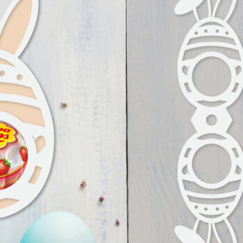 Intra απο ξύλο plywood 3mm-4mm πάχος - Πακέτο  θήκης πασχαλινών αυγών Δίασταση 15x15 cm INTRAFABR-92104761 - Image 7