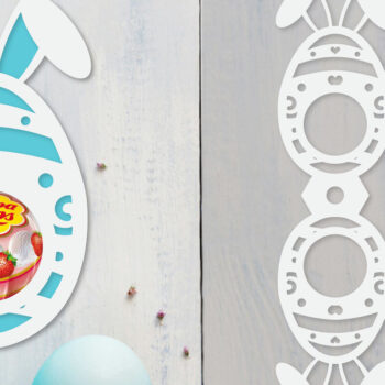 Intra απο ξύλο plywood 3mm-4mm πάχος - Πακέτο  θήκης πασχαλινών αυγών Δίασταση 15x15 cm INTRAFABR-92104761 - Image 8