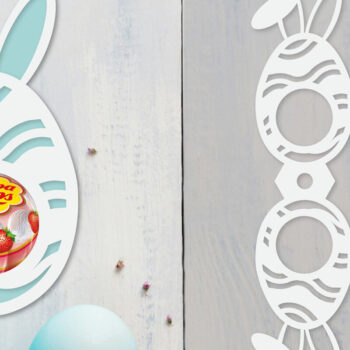 Intra απο ξύλο plywood 3mm-4mm πάχος - Πακέτο  θήκης πασχαλινών αυγών Δίασταση 15x15 cm INTRAFABR-92026504 - Image 6