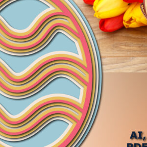 Intra απο ξύλο plywood 3mm-4mm πάχος - Πασχαλινό αυγό Πολυστρωματικό  κοπής  Δίασταση 15x15 cm INTRAFABR-24756327