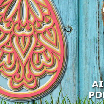 Intra απο ξύλο plywood 3mm-4mm πάχος - Πασχαλινό αυγό Πολυστρωματικό κοπής Δίασταση 15x15 cm INTRAFABR-24758814 - Image 1