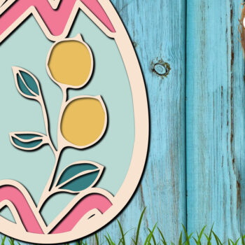 Intra απο ξύλο plywood 3mm-4mm πάχος - Πασχαλινό αυγό Πολυστρωματικό κοπής Δίασταση 15x15 cm INTRAFABR-24850304 - Image 1