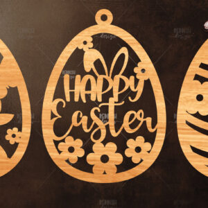 Intra απο ξύλο plywood 3mm-4mm πάχος -  κοπής με λέιζερ στολίδι Πασχαλινό αυγό Δίασταση 6x6 cm INTRAFABR-116738987