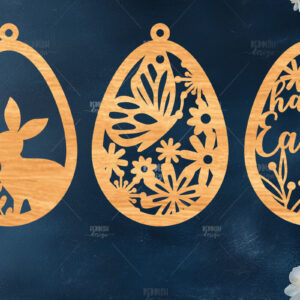 Intra απο ξύλο plywood 3mm-4mm πάχος -  κοπής με λέιζερ στολίδι Πασχαλινό αυγό Δίασταση 6x6 cm INTRAFABR-116738971