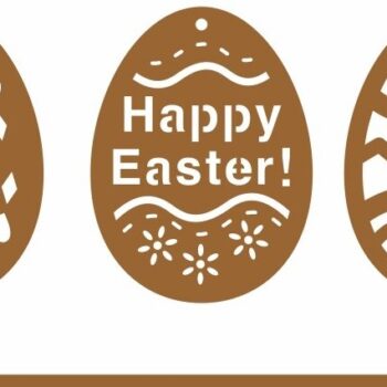 Intra απο ξύλο plywood 3mm-4mm πάχος - Πασχαλινό Αυγό Στολίδι   Δίασταση 6x6 cm INTRAFABR-56817913 - Image 1