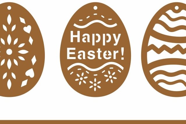 Intra απο ξύλο plywood 3mm-4mm πάχος - Πασχαλινό Αυγό Στολίδι   Δίασταση 6x6 cm INTRAFABR-56817913