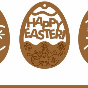 Intra απο ξύλο plywood 3mm-4mm πάχος - Πασχαλινό Αυγό Στολίδι   Δίασταση 6x6 cm INTRAFABR-56817913 - Image 2