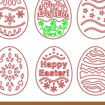 Intra απο ξύλο plywood 3mm-4mm πάχος - Πασχαλινό Αυγό Στολίδι   Δίασταση 6x6 cm INTRAFABR-56817913 - Image 3