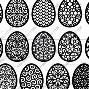 Intra απο ξύλο plywood 3mm-4mm πάχος - Πασχαλινό Αβγό Paper Cut Bundle , Egg  Δίασταση 6x6 cm INTRAFABR-115642522