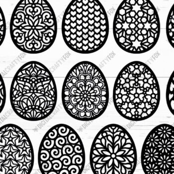 Intra απο ξύλο plywood 3mm-4mm πάχος - Πασχαλινό Αβγό Paper Cut Bundle , Egg  Δίασταση 6x6 cm INTRAFABR-115642522 - Image 1