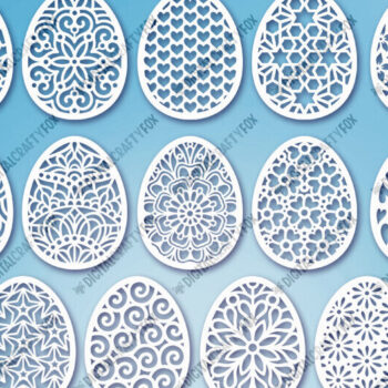 Intra απο ξύλο plywood 3mm-4mm πάχος - Πασχαλινό Αβγό Paper Cut Bundle , Egg  Δίασταση 6x6 cm INTRAFABR-115642522 - Image 2