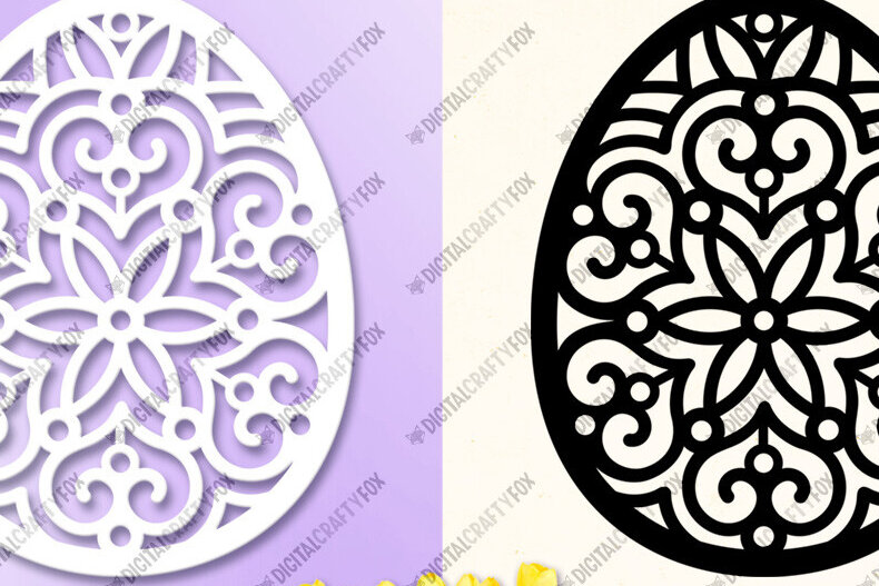 Intra απο ξύλο plywood 3mm-4mm πάχος - Πασχαλινό αυγό Κόψιμο χαρτιού ,  αυγών Δίασταση 6x6 cm INTRAFABR-114837281