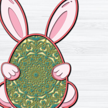 Intra απο ξύλο plywood 3mm-4mm πάχος - Πασχαλινό αυγό Κόψιμο χαρτιού  Δίασταση 1200x1200 cm INTRAFABR-25292023 - Image 1