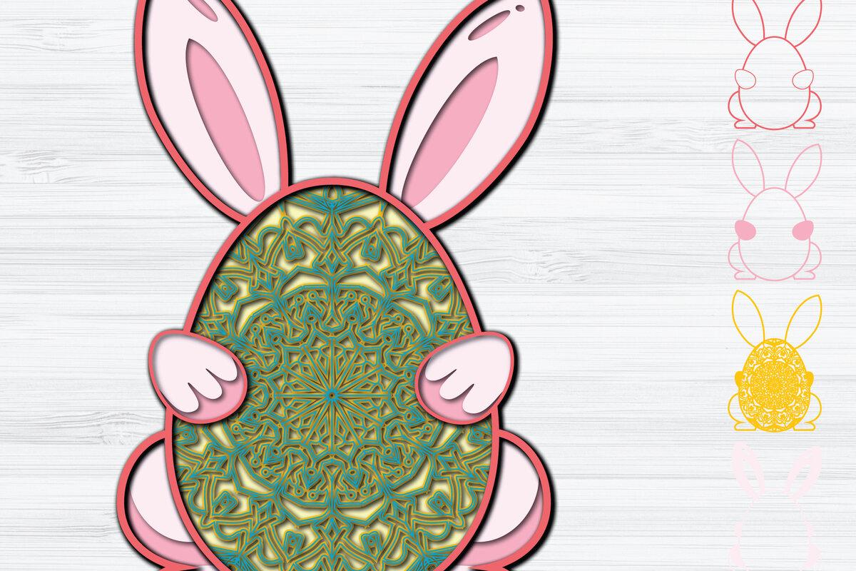 Intra απο ξύλο plywood 3mm-4mm πάχος - Πασχαλινό αυγό Κόψιμο χαρτιού  Δίασταση 1200x1200 cm INTRAFABR-25292023