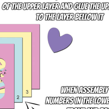 Intra απο ξύλο plywood 3mm-4mm πάχος - Easter Egg Shadowbox  Paper Project Δίασταση 15x15 cm INTRAFABR-103587694 - Image 3