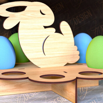 Intra απο ξύλο plywood 3mm-4mm πάχος - Πασχαλινό Αυγοστάσιο | με βάση αυγών Δίασταση 15x15 cm INTRAFABR-91990335 - Image 7