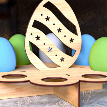 Intra απο ξύλο plywood 3mm-4mm πάχος - Πασχαλινό Αυγοστάσιο | με βάση αυγών Δίασταση 15x15 cm INTRAFABR-91990335 - Image 10