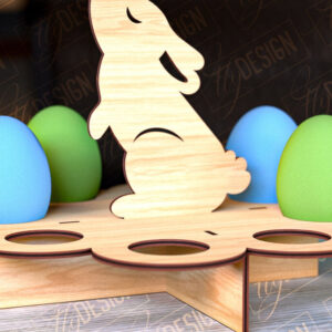 Intra απο ξύλο plywood 3mm-4mm πάχος - Πασχαλινό Αυγοστάσιο | με βάση αυγών Δίασταση 15x15 cm INTRAFABR-91988075