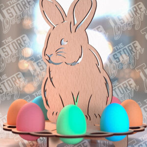 Intra απο ξύλο plywood 3mm-4mm πάχος - Πασχαλινό Αυγοστάσιο | με βάση αυγών Δίασταση 15x15 cm INTRAFABR-91497096