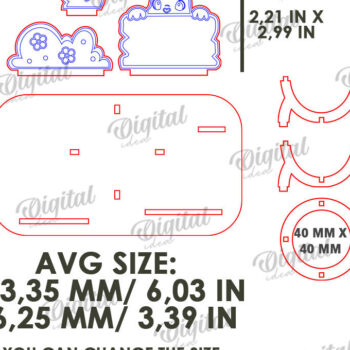 Intra απο ξύλο plywood 3mm-4mm πάχος - Πασχαλινό Αυγό Βάση LaserCut. 3D Αυγοθήκη Δίασταση 15x15 cm INTRAFABR-118209673 - Image 2