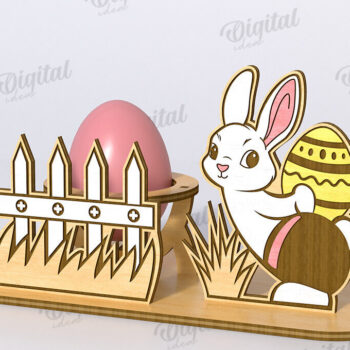 Intra απο ξύλο plywood 3mm-4mm πάχος - Πασχαλινό Αυγό Βάση LaserCut. 3D Αυγοθήκη Δίασταση 15x15 cm INTRAFABR-118209178 - Image 1