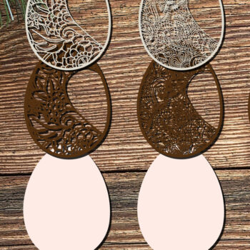 Intra απο ξύλο plywood 3mm-4mm πάχος - Πασχαλινό αυγό  Cut 3 Layer Bundle 879 Δίασταση 15x15 cm INTRAFABR-90425417 - Image 3