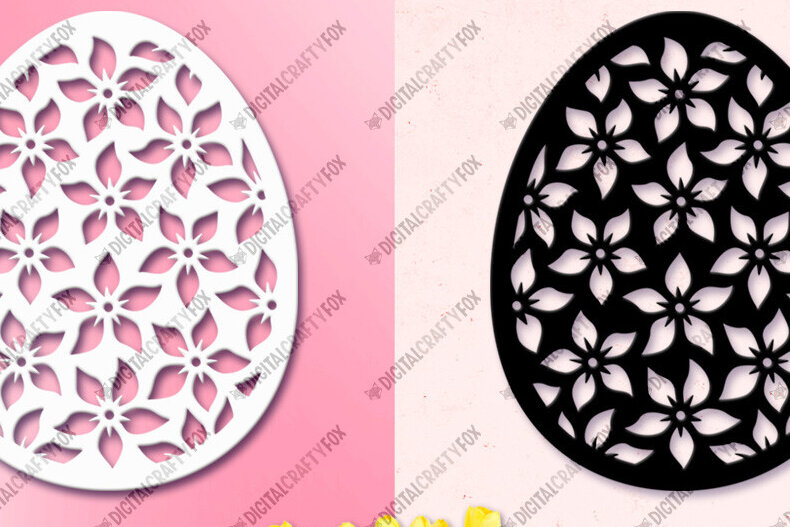 Intra απο ξύλο plywood 3mm-4mm πάχος - Πασχαλινό αυγό ,  κομμένο αυγό λουλουδιών Δίασταση 6x6 cm INTRAFABR-115642285