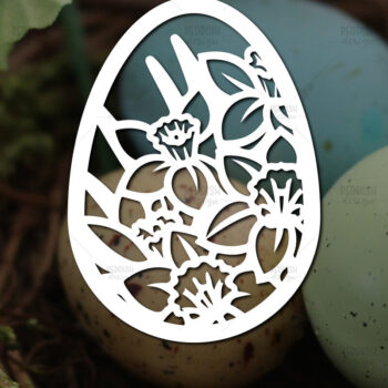 Intra απο ξύλο plywood 3mm-4mm πάχος - Πασχαλινό αυγό I Σχέδιο κοπής χαρτιού Δίασταση 15x15 cm INTRAFABR-115494142 - Image 1