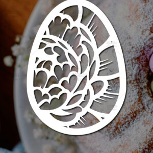 Intra απο ξύλο plywood 3mm-4mm πάχος - Πασχαλινό αυγό  I Σχέδιο  κοπής χαρτιού Δίασταση 15x15 cm INTRAFABR-115494157