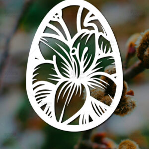 Intra απο ξύλο plywood 3mm-4mm πάχος - Πασχαλινό αυγό  I Σχέδιο  κοπής χαρτιού Δίασταση 15x15 cm INTRAFABR-115494184