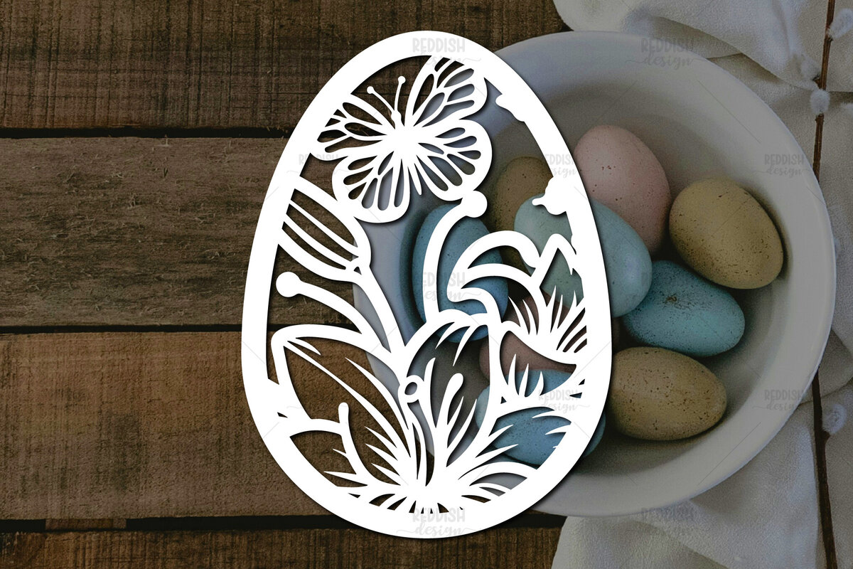 Intra απο ξύλο plywood 3mm-4mm πάχος - Πασχαλινό αυγό  I Σχέδιο  κοπής χαρτιού Δίασταση 15x15 cm INTRAFABR-115494205