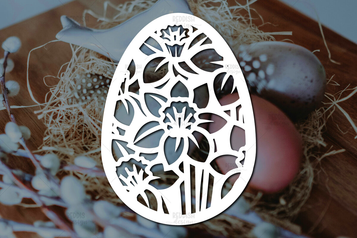 Intra απο ξύλο plywood 3mm-4mm πάχος - Πασχαλινό αυγό  I Σχέδιο  κοπής χαρτιού Δίασταση 15x15 cm INTRAFABR-115494239