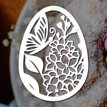 Intra απο ξύλο plywood 3mm-4mm πάχος - Πασχαλινό αυγό I Σχέδιο κοπής χαρτιού Δίασταση 15x15 cm INTRAFABR-115494266 - Image 1