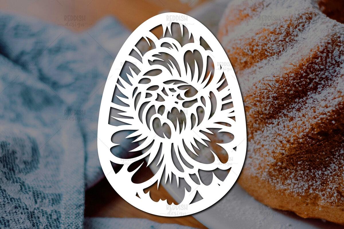 Intra απο ξύλο plywood 3mm-4mm πάχος - Πασχαλινό αυγό  I Σχέδιο  κοπής χαρτιού Δίασταση 15x15 cm INTRAFABR-115493990