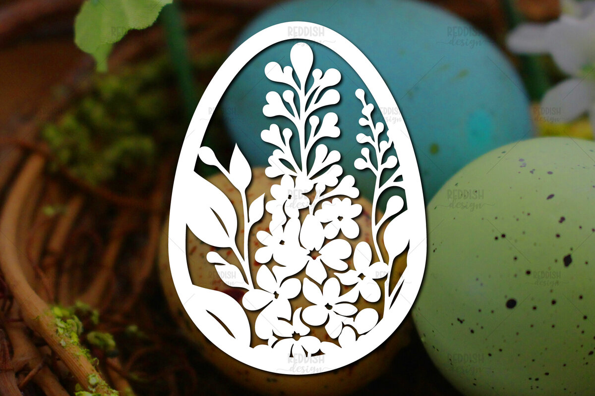 Intra απο ξύλο plywood 3mm-4mm πάχος - Πασχαλινό αυγό  I Σχέδιο  κοπής χαρτιού Δίασταση 15x15 cm INTRAFABR-115494039